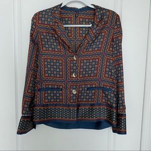 Zara pajama style shirt